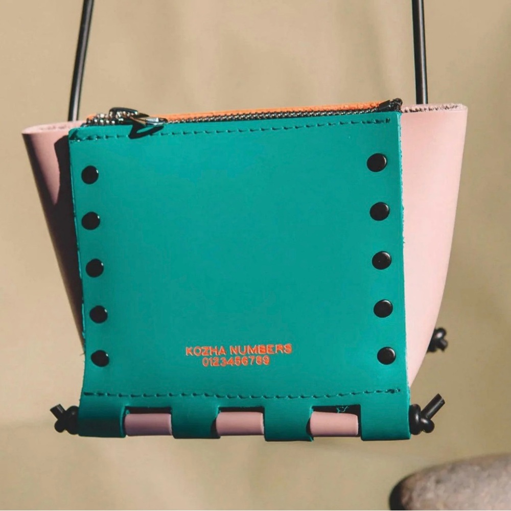 Kozha Numbers Leather Miso Bag